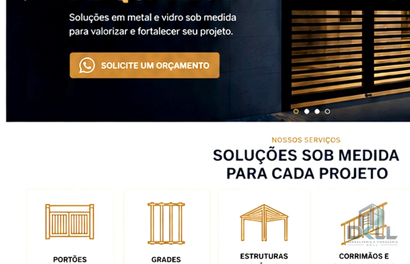 Projeto metálico sob medida